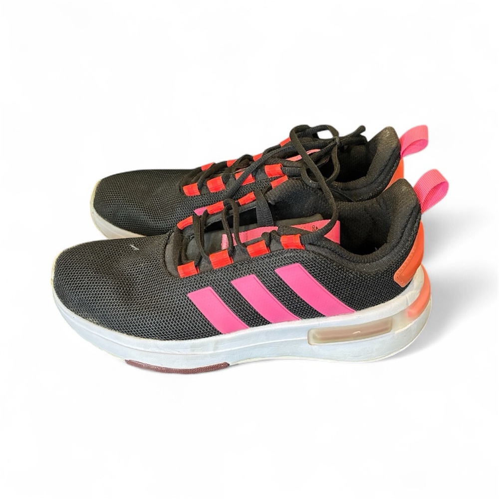 Adidas Black and Pink Athletic Shoes